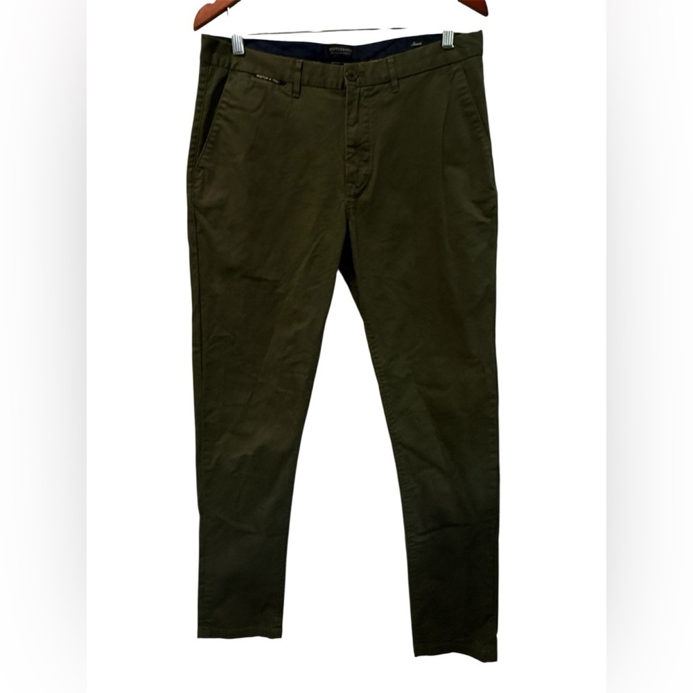 Scotch & Soda Dark Olive Chinos
